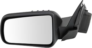 TRQ Driver Side Mirror Assembly Power Textured Black Non Foldaway Compatible with 2008-2011 Ford Focus