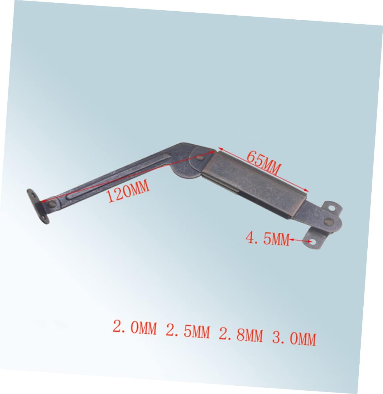 2pcs Spring Long Arm Safety Support for Cabinets and Toy Boxes Antique Copper Spring Arms for Wood Boxes Easy to Install Versatile Use