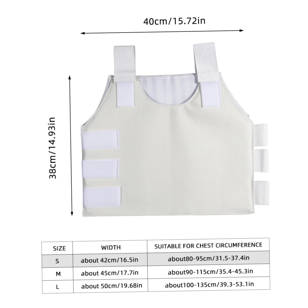 FOMIYES Chest Binder for Men Rib Binder Rib Fracture Chest Hygroscopic Material Random