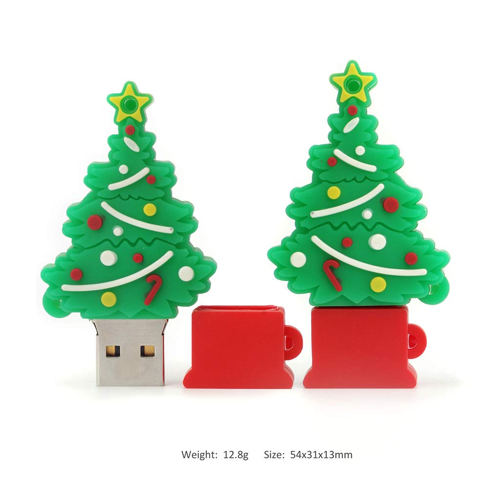 5 pezzi 16GB USB Pen Drive Penna Usb Porta Chiavette Usb Chiave Usb Carino USB Serie di Natale Regali per i bambini Supporta PC Tablet portatile(5 * 16GB,Natale)…