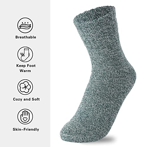 Image of Clothirily Wool Socks, Thick Soft Wool Socks for Women, Vintage Warm Womens Sock, Winter Warm Boot Sock for Women Men