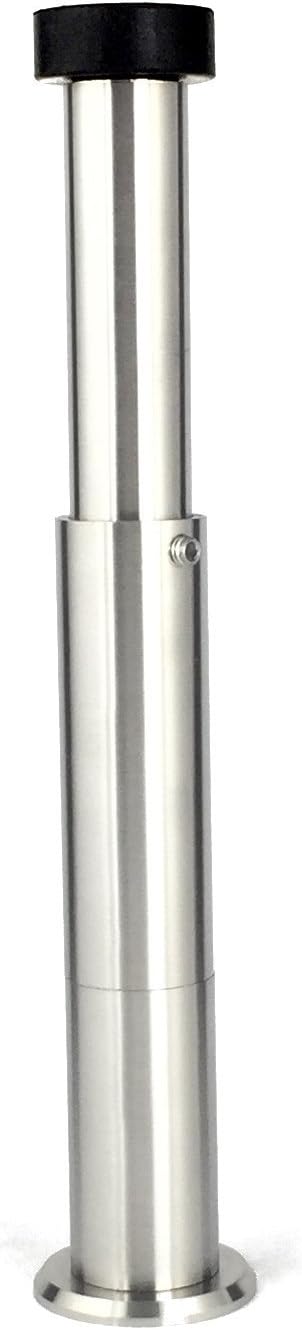EVI HerrajesI-182-KITCB Wall Mounted Door Stop with Extension kit. Long Size. Black