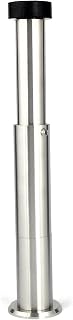 Verstellbarer Wandstopper | 88-165 mm | Gummi Schwarzer | Edelstahl AISI 304 | Finish Matt | Enthält Werkzeug, Schraube + Befestigungsdübel | Mod. I-182K| EVI Herrajes