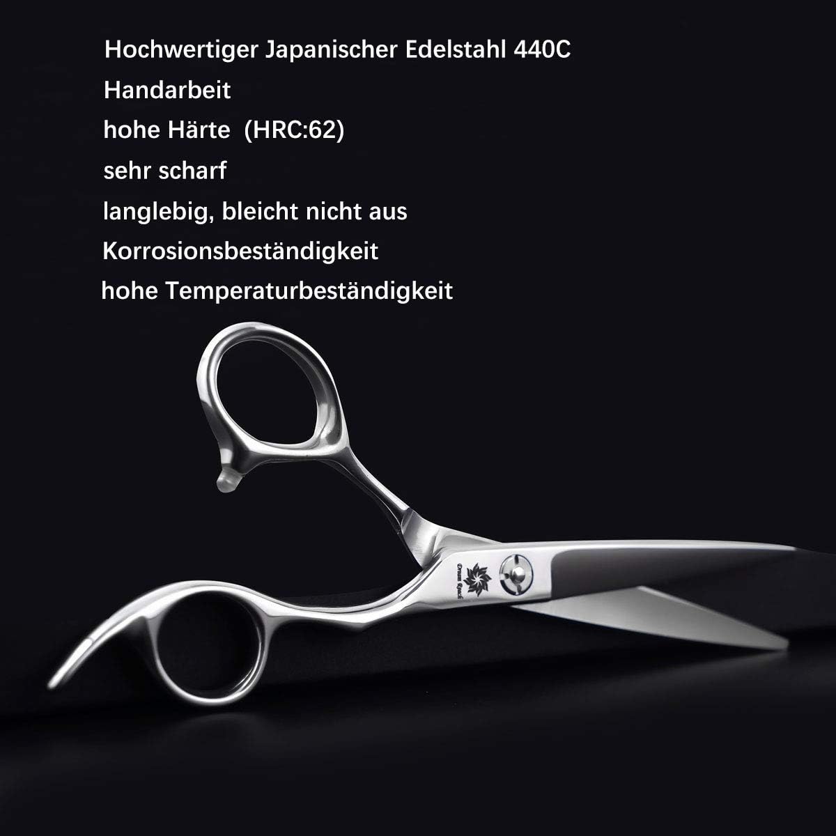 Dream Reach 6 In Haarschere Friseurschere Scharfe Haarschneideschere Japanischer Edelstahl 440C Handarbeit Extra scharfe Friseurschere präziser Schnitt Haarschnitt für Damen und Herren Bestes Geschenk