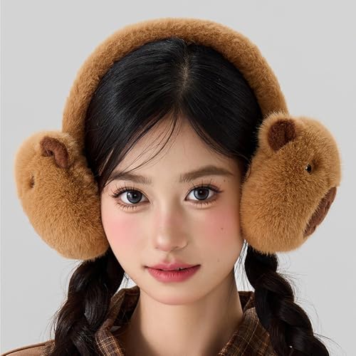 Furry Plush Foldable Earmuffs For Cold Weather Outdoor Winter Activity Ear Covers Animal Ear Protectors For Students2