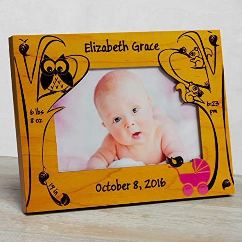 Personalized Baby Picture Frame, Baby Girl Picture Frame
