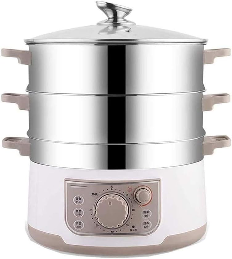 Electric Steamer Multifunctional Household Food Grade 304 Stainless Steel Large-capacity Steaming Pot In Electric Steam Pot