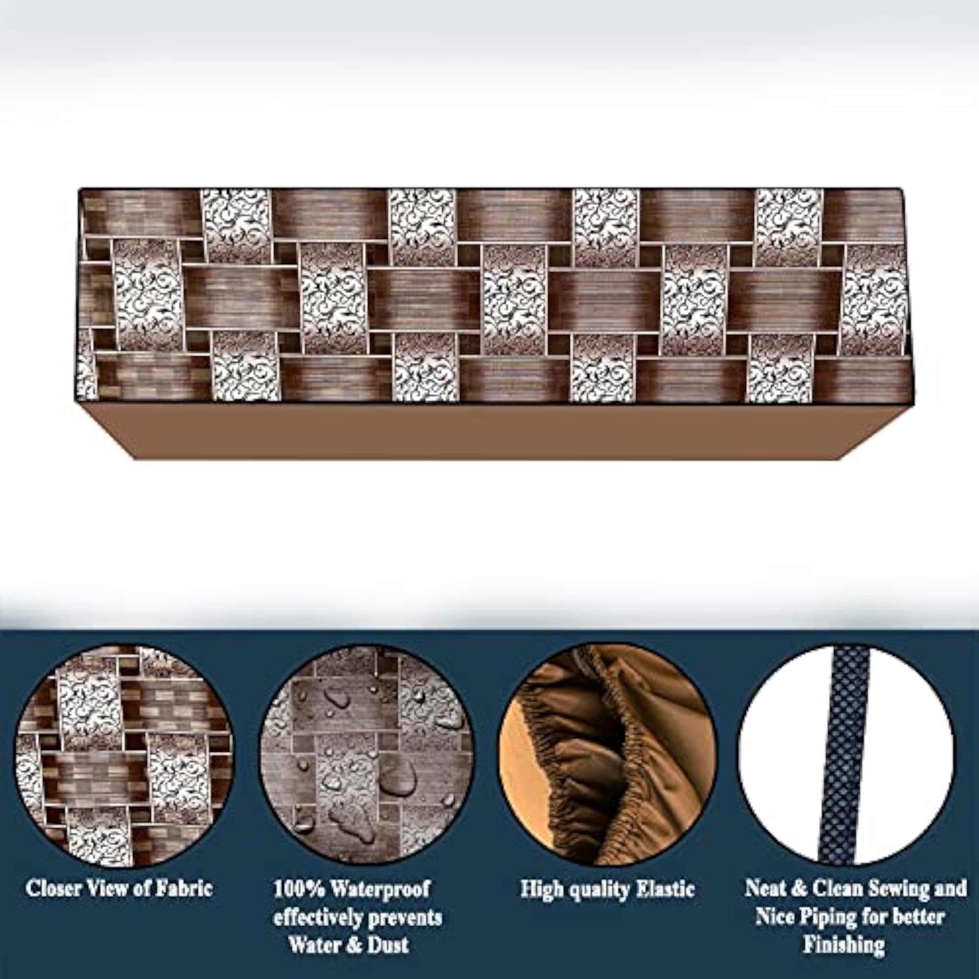 Polycarbonate Water & Dustproof Split AC Cover for Daikin 0.8 Ton