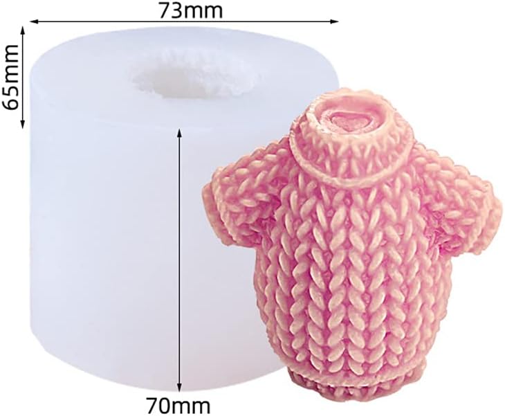 3pcs Molds 3D Christmas Sweater Woolen Hat Gloves Silicone Plaster Mold
