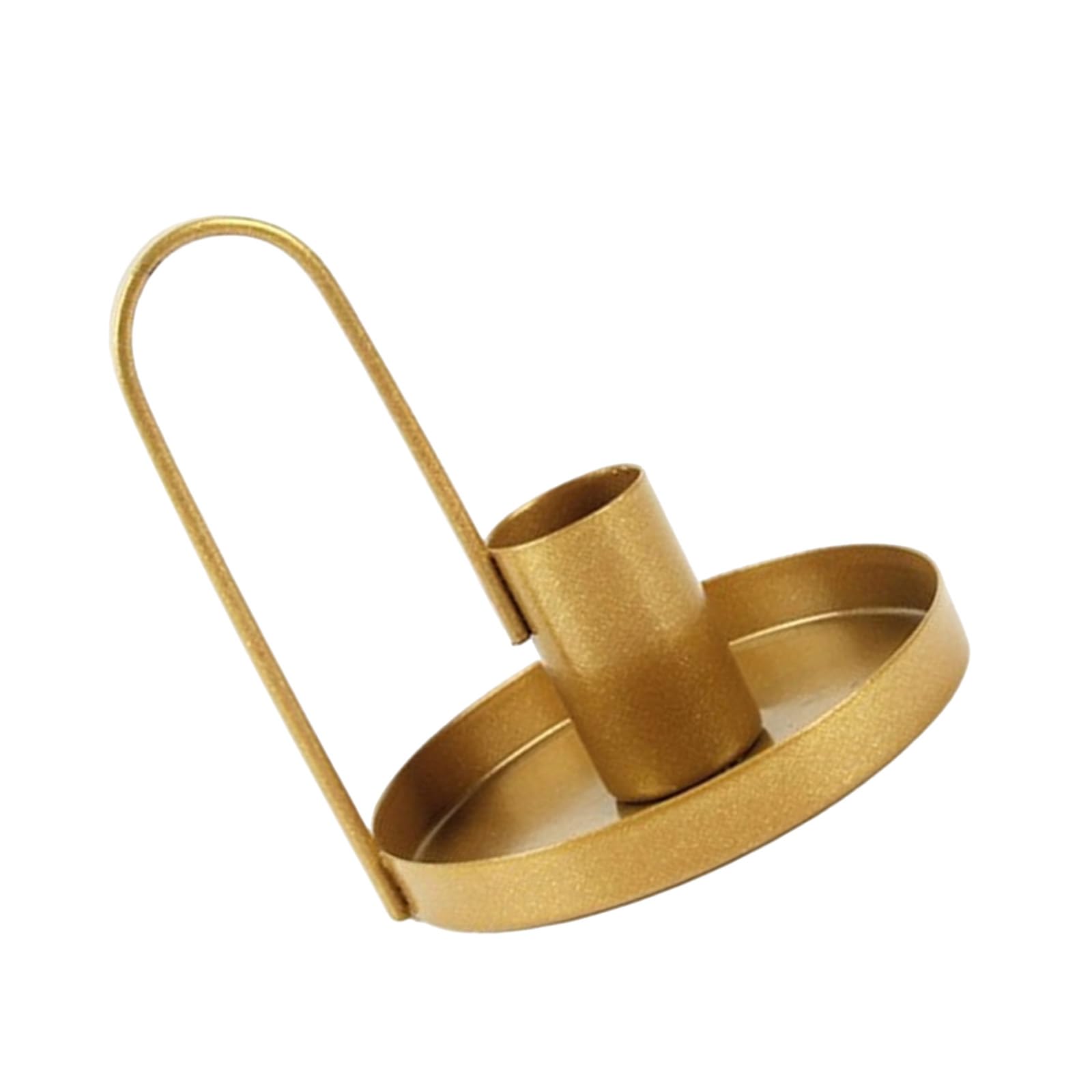 Jazuaiao Table Centerpieces Metal Stand with Handle Simple Iron Taper Holder Candlestick for Dinner Party Decors Iron Holder