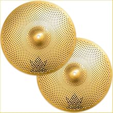 🎶LOWER VOLUME & REAL SOUND — The Mute Hi-Hat Cymbal have great open hi-hat sound and feel like real cymbals when played, but these are up to 60%-70% quieter than traditional cymbals without losing the feel of the metal cymbals. 🎶GREAT QUALITY — The H...
