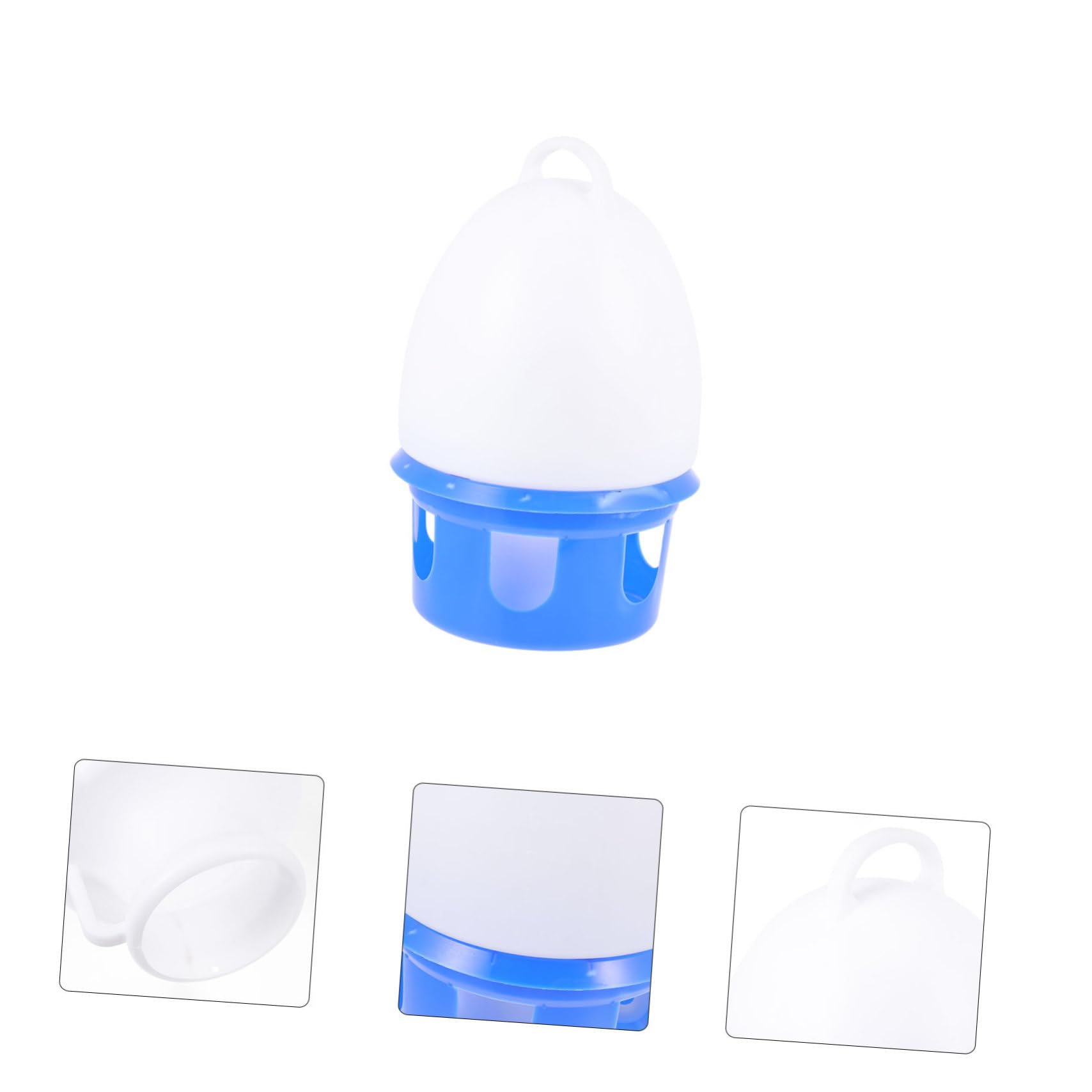 Abreuvoir pour Pigeons Rond Bleu en PVC, Modèle Détachable