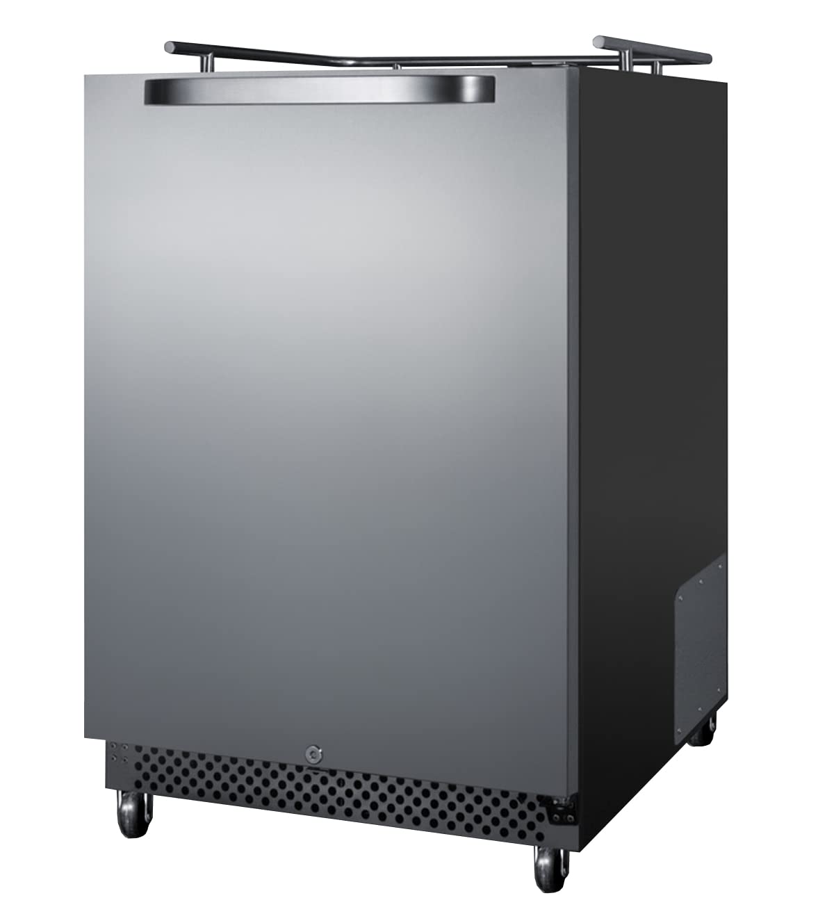 Summit Appliance Sbc696osnk 24' Wide Built-In Outdoor Kegerator, Weatherproof, Full-Sized Beer Dispenser, 6.04 Cu.Ft Capacity, Digital Thermostat, Automatic Defrost, LED Lighting, Self-Closing Door on Fridge.com - View 4
