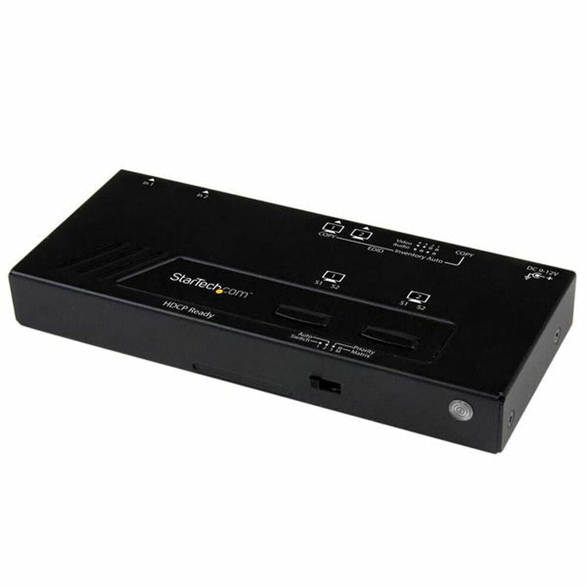 StarTech Conmutador Matricial HDMI 2x2, Mando a Distancia, 1080p (VS222HDQ) | Selector automático para videowall, Caja divisora, Conmutación automática y por prioridad