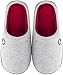 Mishansha Herren Damen Winter Hausschuhe Memory Foam Warm Leicht rutschfeste Indoor & Outdoor Pantoffeln mit Harte Sohle für Frauen Männer(Light Grey, 38/39 (Herstellergröße 270 mm))