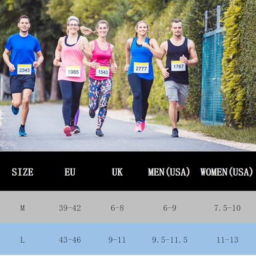 Striped Crew Socks Athletic Socks for Men Women with Cushion Work Hiking Basketball Sport Socks 2-5 Pairs4