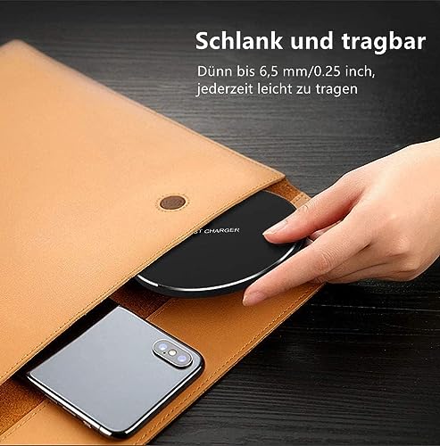 Image of Wireless Charger 20W Fast Wireless Charging Pad Compatible with iPhone 11 12 13 14 15 16 17 Pro /Pro Max, iPhone Xs /XS Max /XR /8 Plus,AirPod4 /Pro /3 /2,for Samsung Galaxy S Note,Galaxy Buds