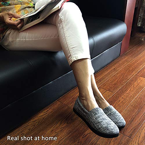 Urbancolor Women Washable Closed Back Indoor Slippers Anti-Slip House Slipper Breathable Home Shoes4