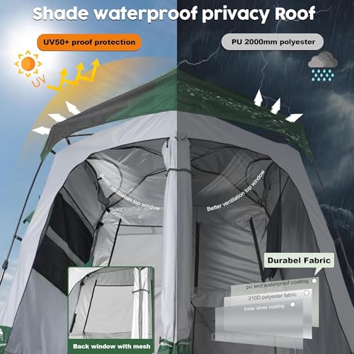 Porayhut Deluxe 2-Room Shower Tent