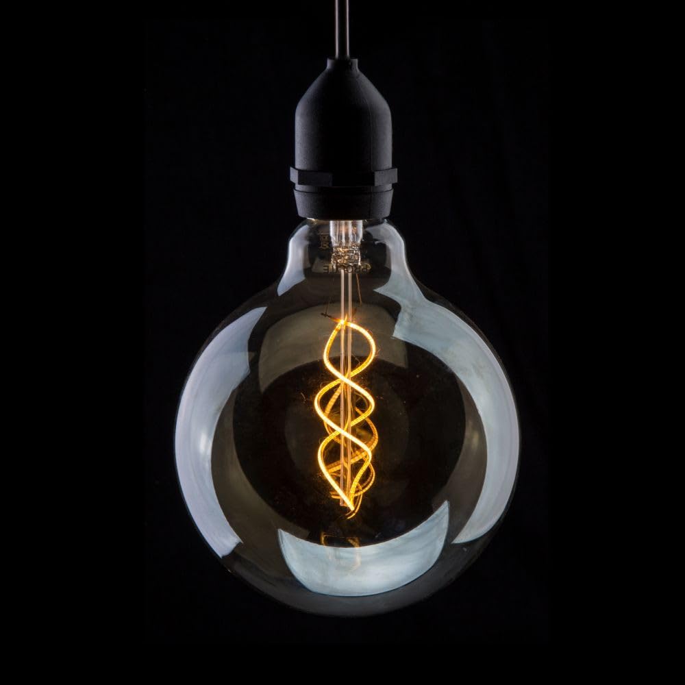 Pro-Lite White 4W Smoked Glass Led Filament Bulb, G125, E27, 1800K, 130Lm, Dimmable