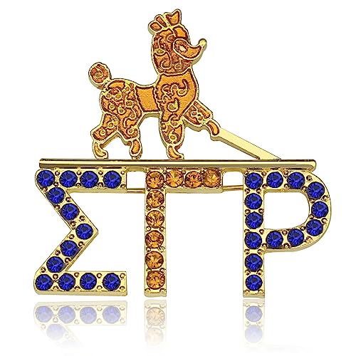 Image of Rhinestone SGRho Sorority Brooch Pin for Women Sigmaa Gamma Rho Gift Greek Sorority Jewelry Paraphernalia Gift for Soror