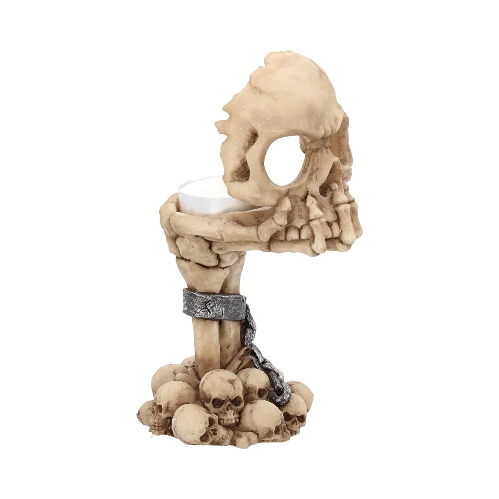 Nemesis Now Deliberation świecznik 18 cm kość słoniowa