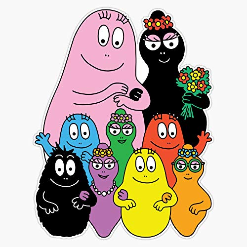 Barbapapa Vinyl Waterproof Sticker Decal Car Laptop Wall Window Bumper Sticker 5"