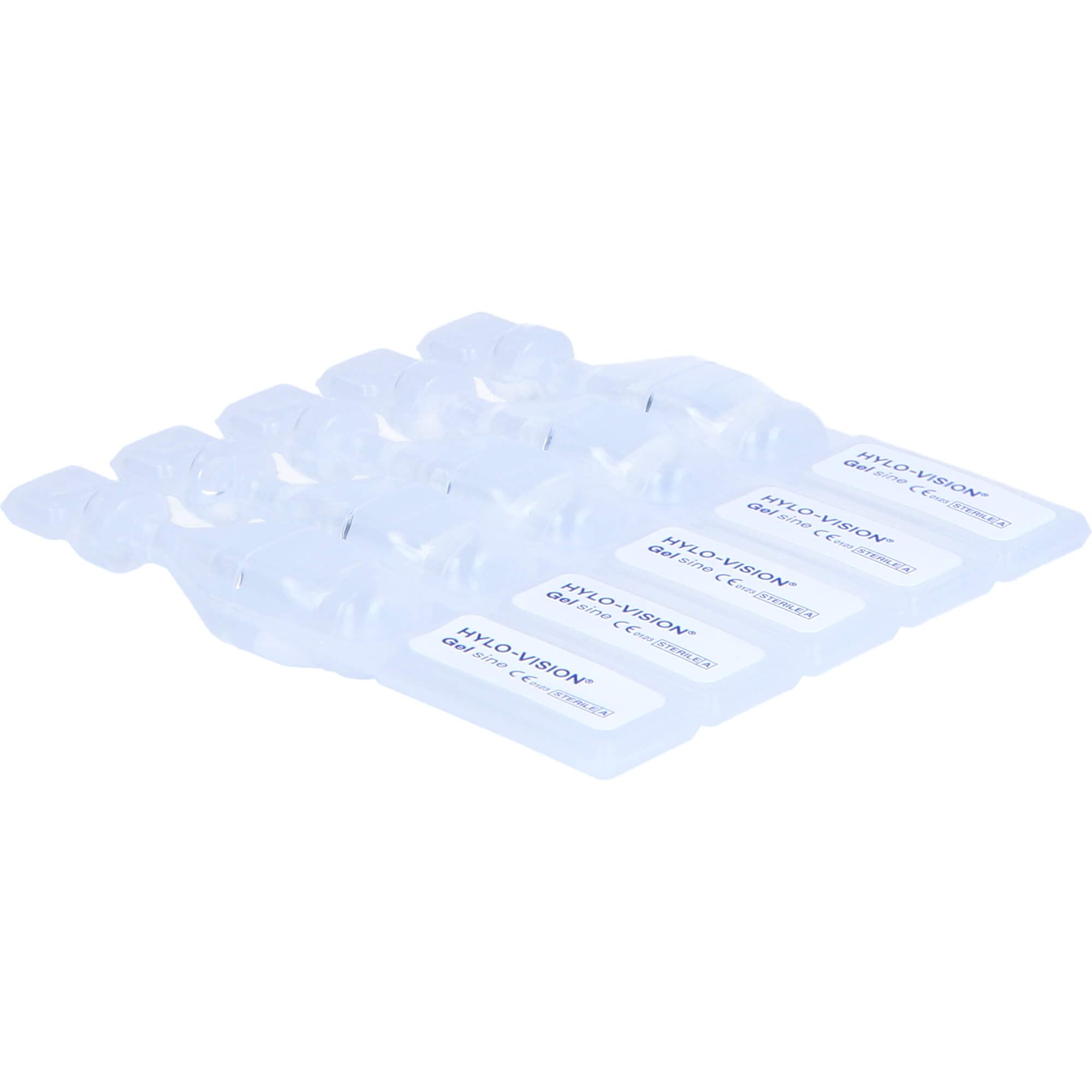 Hylo-Vision Gel sine Augentropfen – Intensive Befeuchtung bei stark & chronisch trockenen Augen, ideal für unterwegs, hochviskos, konservierungsmittelfrei, geeignet bei Kontaktlinsen, 60 x 0,35 ml