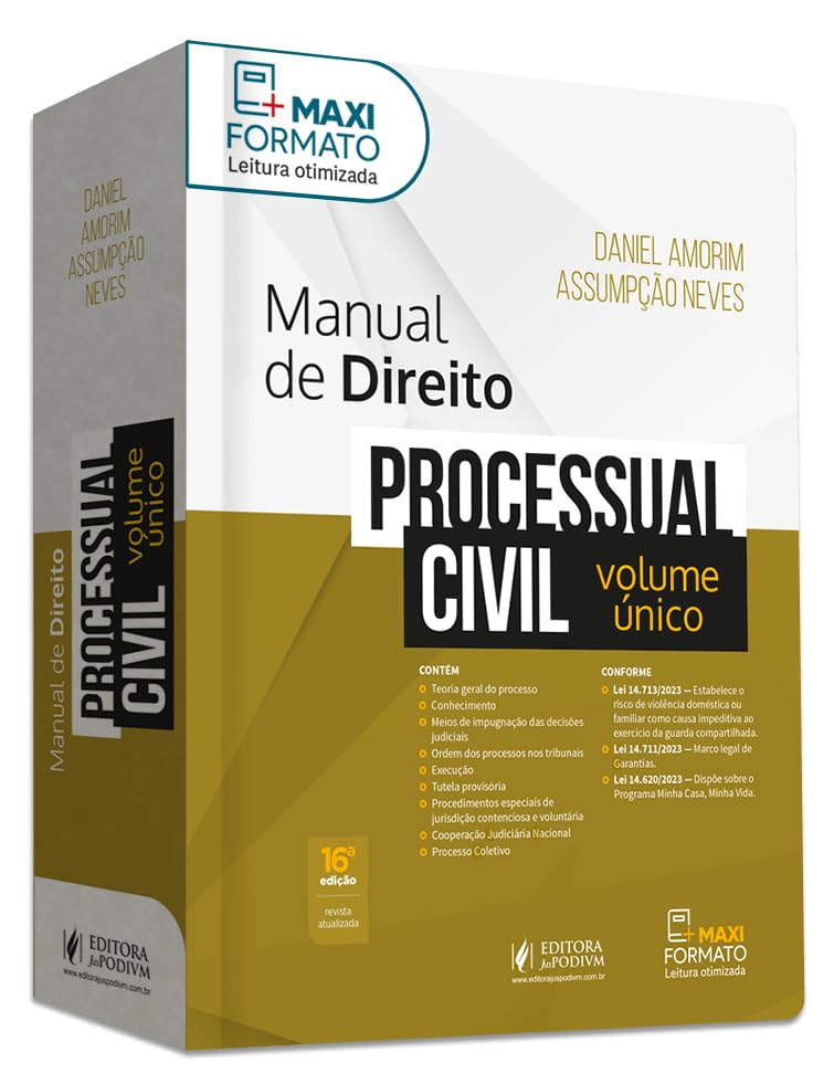 Manual de Direito Processual Civil - Volume único (2024)