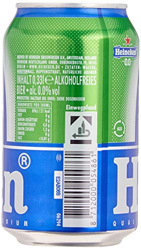 Heineken 0.0 Dosen-Bier (24 x 0,33 l Dosen) - Alkoholfreies Bier in Dosen, 0% Alkoholgehalt, 100% natürliche Zutaten… - Image 4