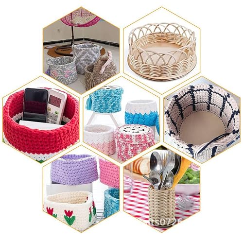 Image of 5 PCS Wooden Basket Bottom, Heart-Shaped Crochet Knitting Basket Wood Base Shaper for DIY Basket Craft Weaving Making Supplies