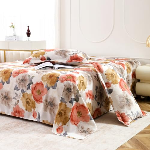Image of Dew Bedsheet for Double Bed | 160 TC Soft Bed Sheet with 2 Pillow Covers | King Size Bedsheet 250 x 225 cm | Lightweight, Wrinkle Resistant & Easy Care Bedding | White & Grey