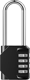 Nivofu Combination Lock, 4 Digit Combination Padlock Locker Lock, Waterproof Padlock Outdoor Indoor Security Padlocks for School, Gate, Gym Locker, Sports Locker, Fence, Toolbox, Case, Hasp Storage