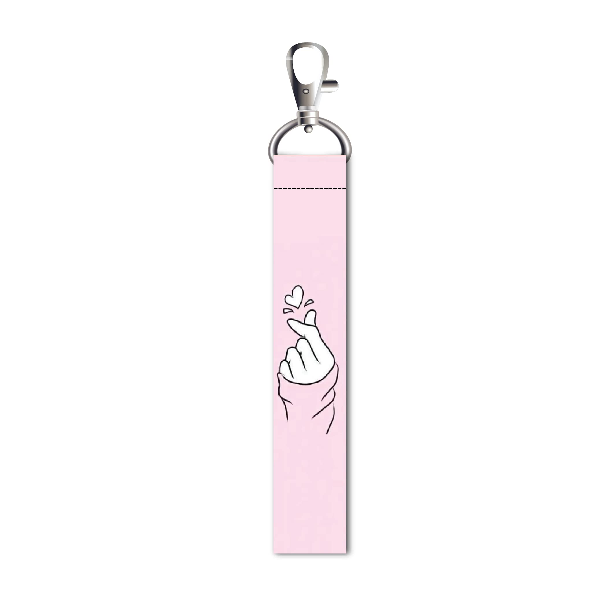 Girl Heart Hand Love Lanyard Bag Tag with Swivel Lobster for Gift Luggage Bags Backpack Travelers Students Worker L X H 5 X 0.8 INCH-image-8