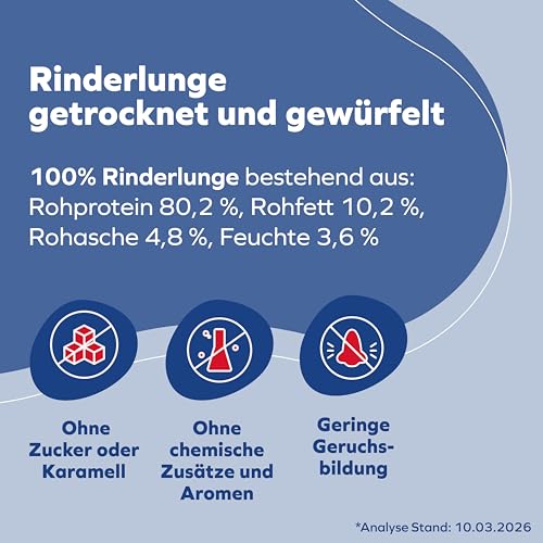 Tiernahrung Schwenner Rinderpansen für Hunde getrocknet – Dog Snacks - gesunde Kaustangen für die Hunde 1000g 12cm (Packung mit 2) – Ansicht 4