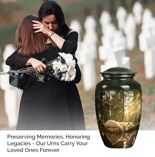 Image of Bear Urn - Urn for Ashes - Cremation Urns for Adult Ashes Men - Ashes Urn Adult - Urn for Ashes for Women - Funeral Urns for Adult Ashes Women (10 inch Pack of 1)