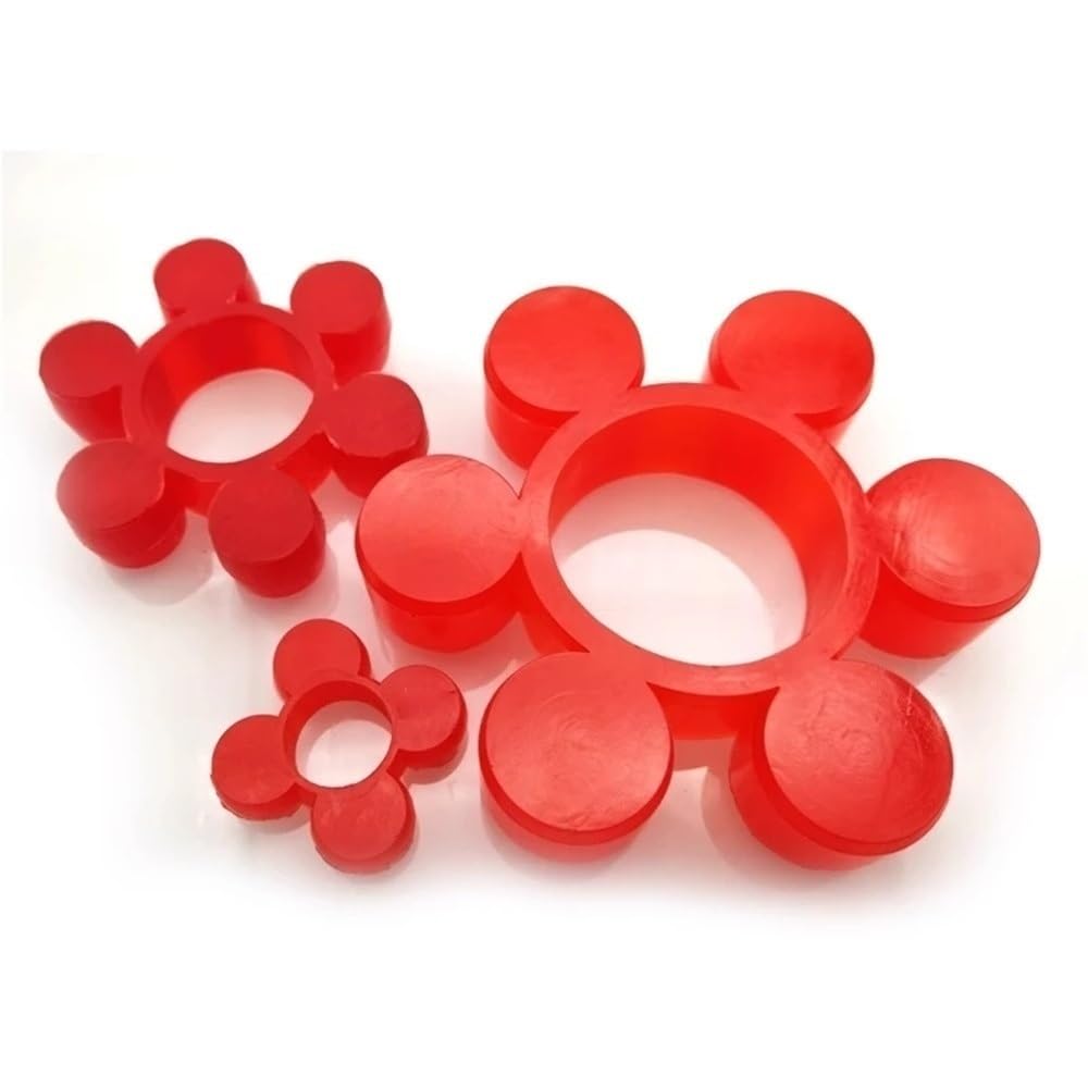 Giunto albero cuscinetto tampone flessibile, 1 pezzo elastico Plum Blossom for accoppiatore, tipo di accoppiamento guarnizione in poliuretano(White,295x170x50mm)