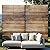 GarveeLife Metal Privacy Screen 72" H x 47" W, Outdoor Privacy Screens and Panels, Freestanding Decorative Fence for Patio Lawn Garden Deck Balcony, 3-Panel Outdoor Divider with Stand