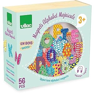 Vilac Magnetische Buchstaben Großbuchstaben 56-teilig