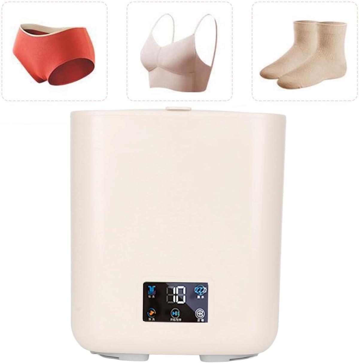 Jexiro】小型ポータブル洗濯機 3 モード洗浄 LCD タッチ スピン