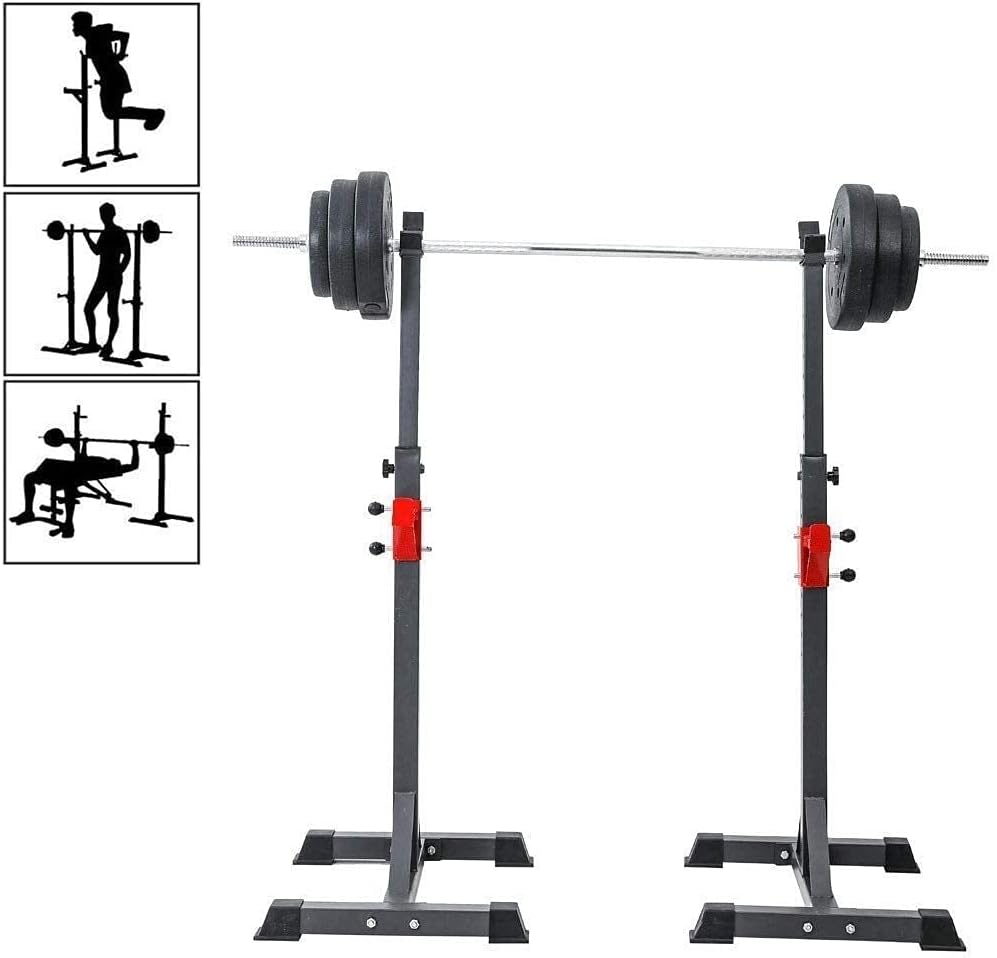 Squat Stand Dipping Station Gym Weight Bench Press Stand Adjustable Squat Rack, Home Gym Bench Stand, Multifunction Dumbbell Stand with Weight Training Equipment for Fitness Training, for Fitness