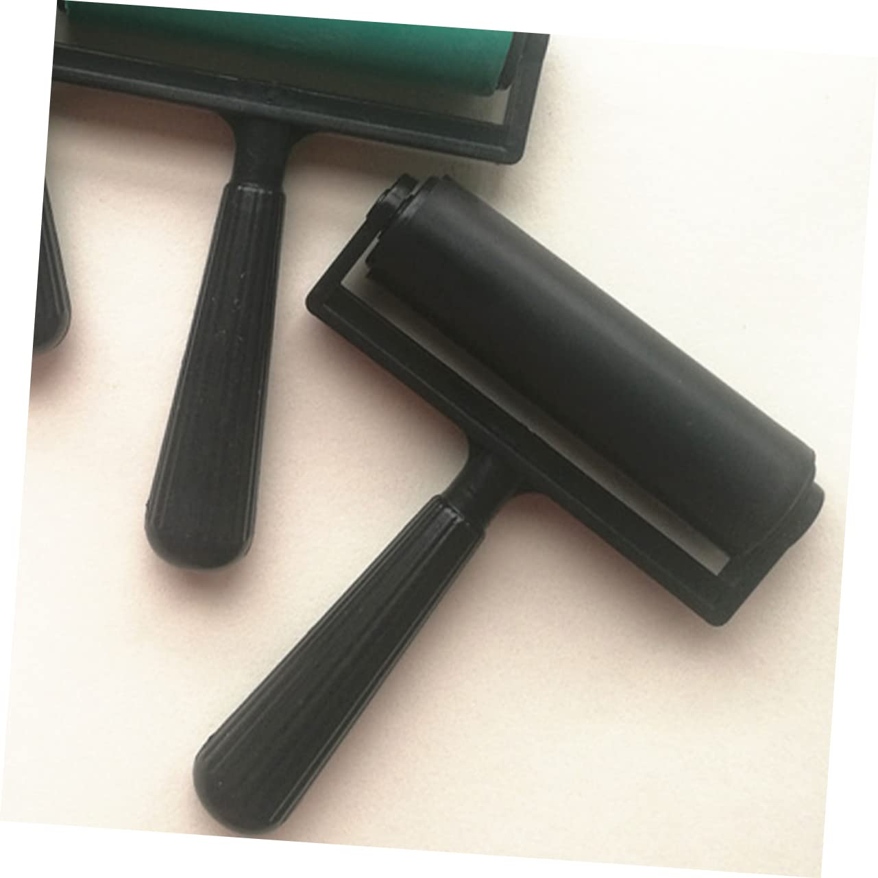 HEALEEP Printmaking Roller Tool 10cm Rubber Roller for Craft Projects Easy to Clean