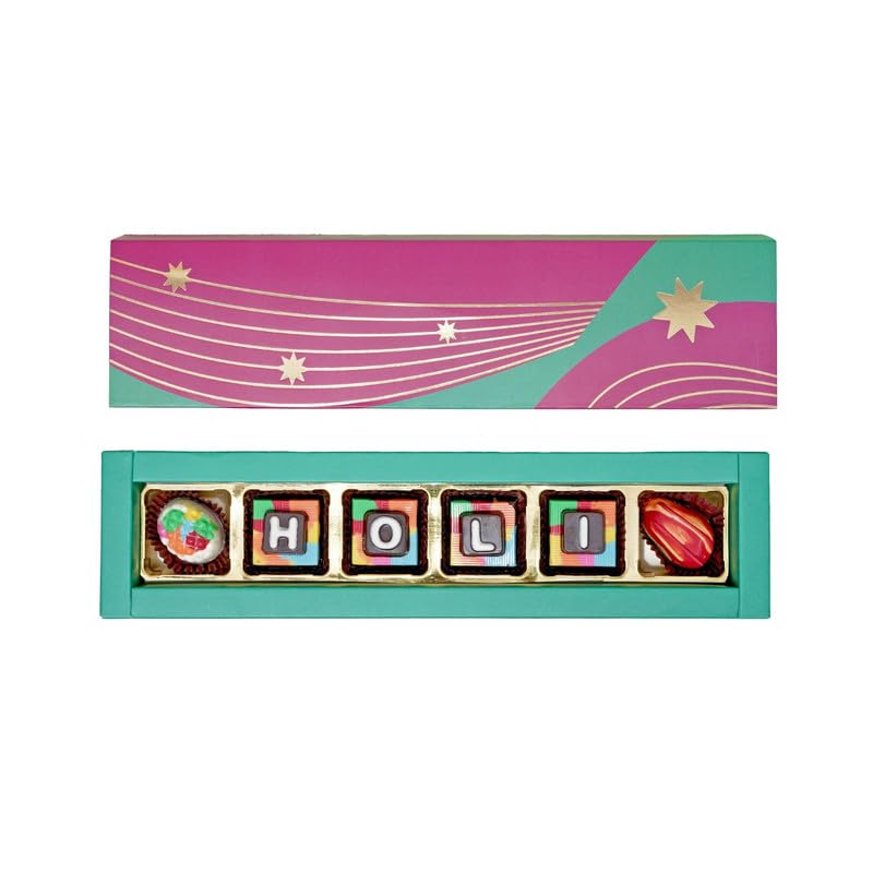 Image of VELVET FINE CHOCOLATES Holi Joy Bites| Holi Gifts For Family & Friends | Birthday, Anniversary