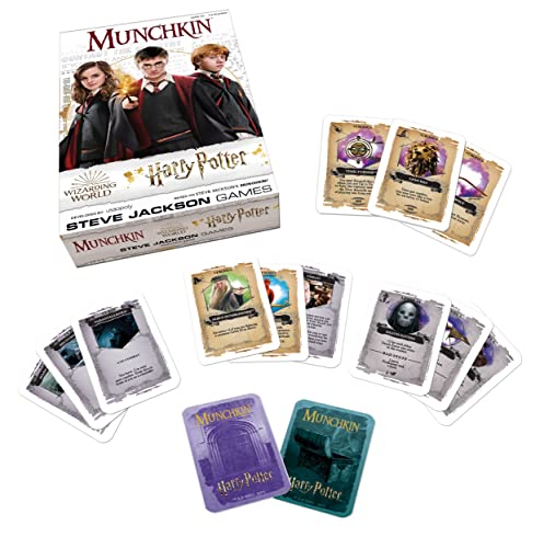 Munchkin Harry Potter Board Game | Officially Licensed Harry Potter Gift | Collectible Steve Jackson