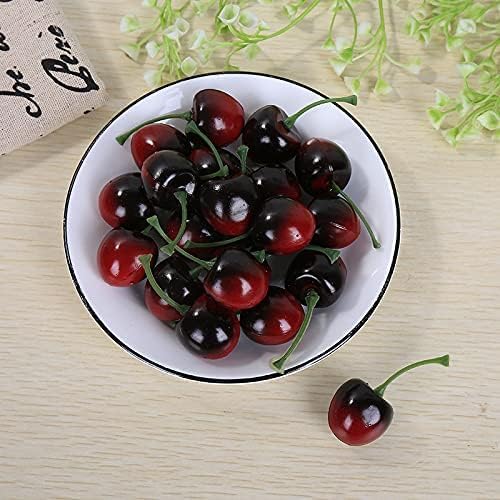 BabyMoon Set of 20 Simulation Fake Mini Cherry Fruits | Artificial Plastic Fruit Model | Ornament Decoration | Photography Props Basket Display Filler Fruit-picture-11