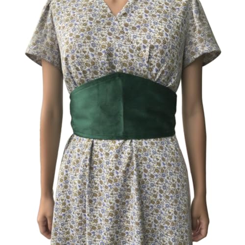 Women Triangle Velvet Wide Waist Belts for Dress Self Tie Cinch Belt for Wedding Party - Main Image