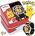 Accutime Kids Pokemon Pikachu Analog Quartz Wrist Watch with Black & Yellow Strap, Cool Inexpensive Gift & Party Favor for Boys, Girls, Adults All Ages (Model: POK9010)