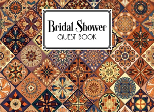 Bridal Shower Guest Book: Bridal Shower Guest Book Mandalas Cover, Bridal Shower Guest Book And Gift Recorder | 150 Pages, Size 8.25