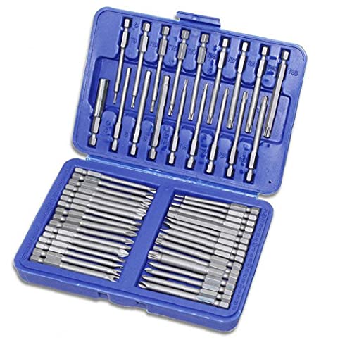 Set de bits de seguridad de 75 mm con mecanizado de precisión y adaptador hexagonal rápido 3