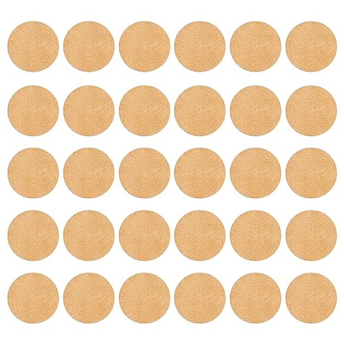 FINGERINSPIRE 30 Pcs Wooden Slices Discs 5cm Round MDF Bases for DIY Miniatures Circle Wood Sheet Unfinished Wood Pieces for DIY Keychain Painting Craft Round Slices for Halloween Christmas Decor